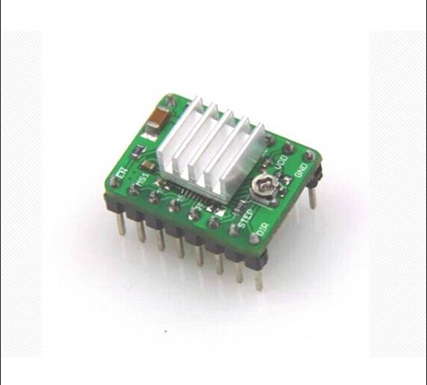 A4988 是一款完全的微步電動機驅動器,帶有內置轉換器,易於操作。該產品可在全、半、1/4、1/8 及 1/16 步進模式時操作雙極步進電動機,輸出驅動性能可達 35 V 及 ±2 A。A4988 包括一個固定關斷時間電流穩壓器,該穩壓器可在慢或混合衰減模式下工作。轉換器是 A4988 易於實施的關鍵。只要在“步進”輸入中輸入一個脈衝,即可驅動電動機產生微步。無須進行相位順序表、高頻率控制行或複雜的介面編程。A4988 介面非常適合複雜的微處理器不可用或超載的應用。
