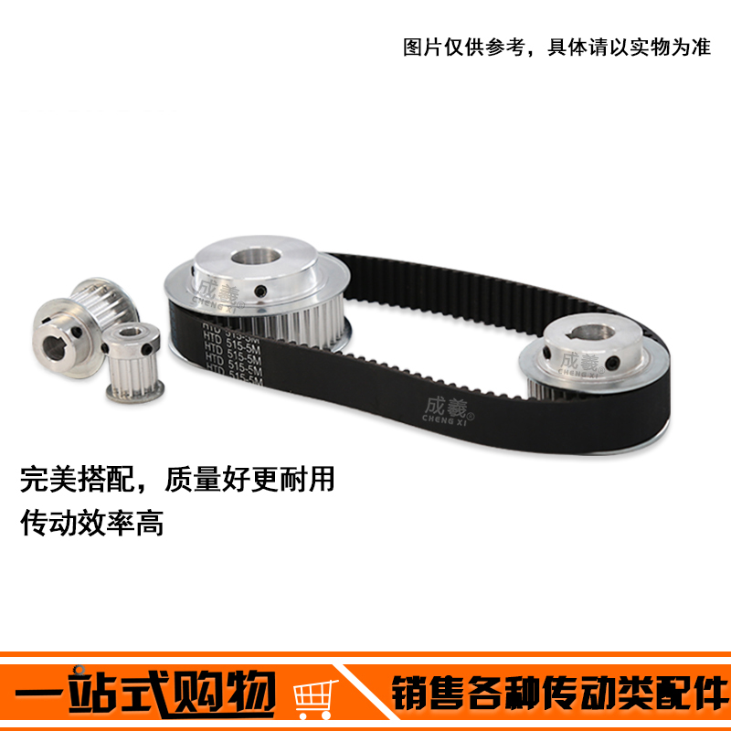 精加工同步輪5M22齒BF型凸台帶鍵槽皮帶輪帶輪 齒外徑34.05槽寬21 W1191-200928[417362]詳細圖