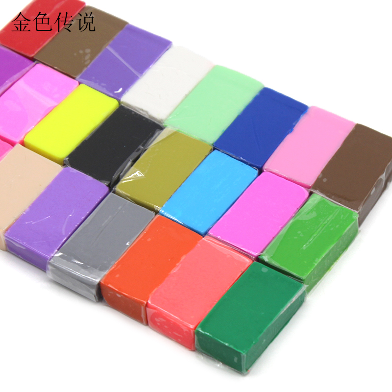 24色軟陶泥 軟陶 橡皮泥 DIY手工製作 彩泥 人偶製作 軟陶泥土diyW981-191007[357620]詳細圖